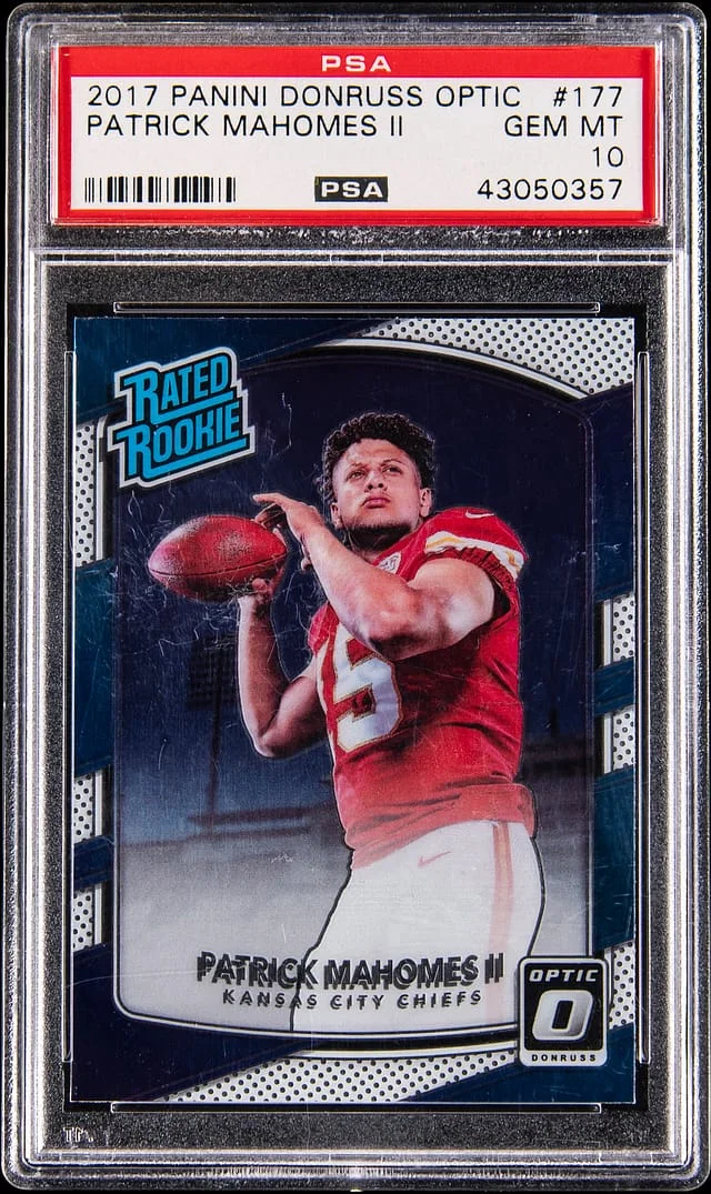 2017 Donruss Optic Patrick Mahomes II Lime #177 card image