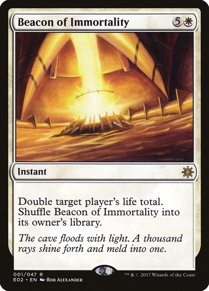 2017 Explorers of Ixalan Beacon of Immortality rare #1 unlisted card image