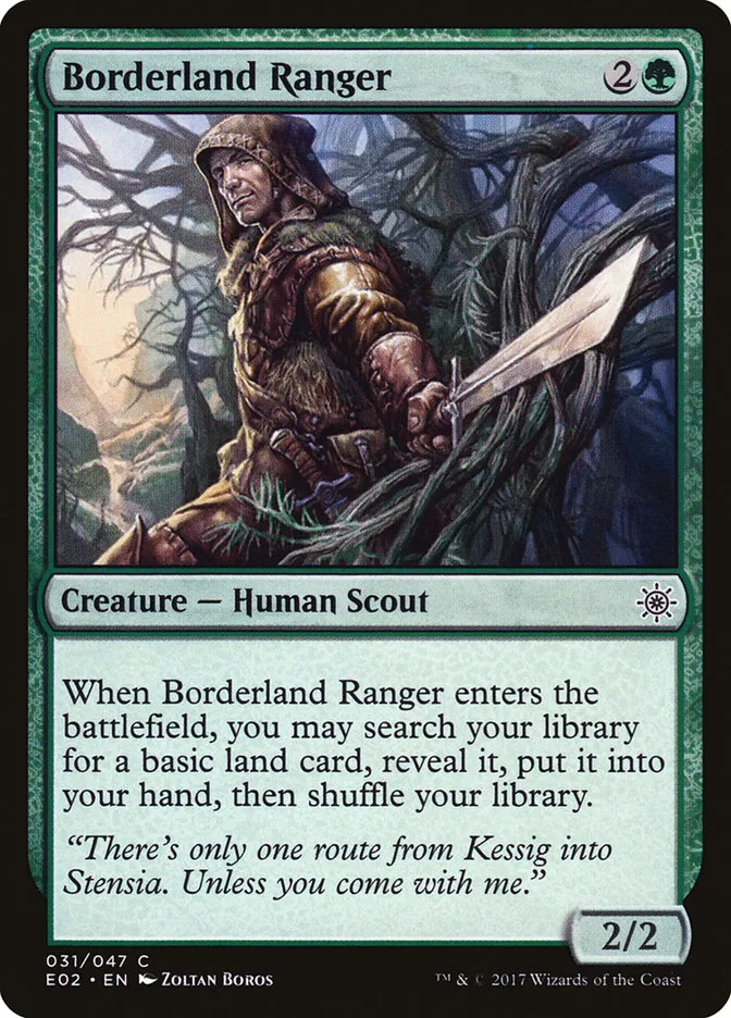 2017 Explorers of Ixalan Borderland Ranger common #31 unlisted card image