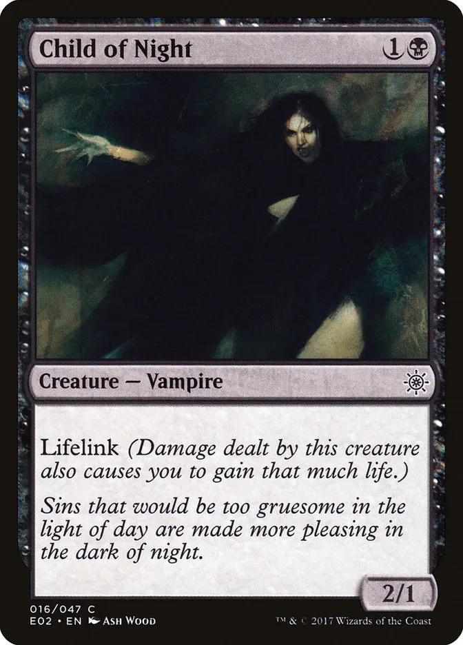 2017 Explorers of Ixalan Child of Night common #16 unlisted card image