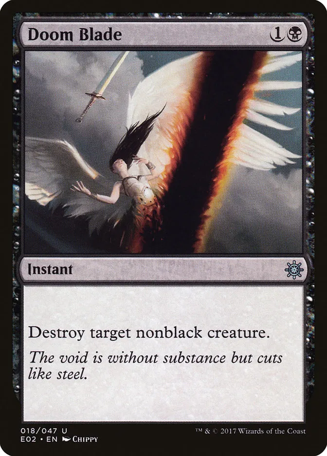 2017 Explorers of Ixalan Doom Blade uncommon #18 unlisted card image