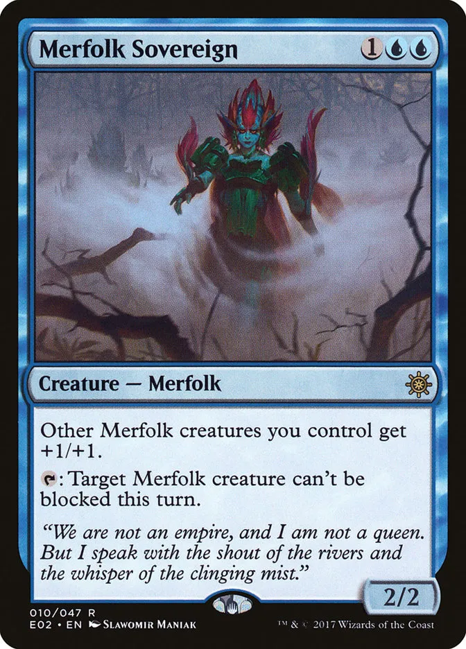 2017 Explorers of Ixalan Merfolk Sovereign rare #10 unlisted card image