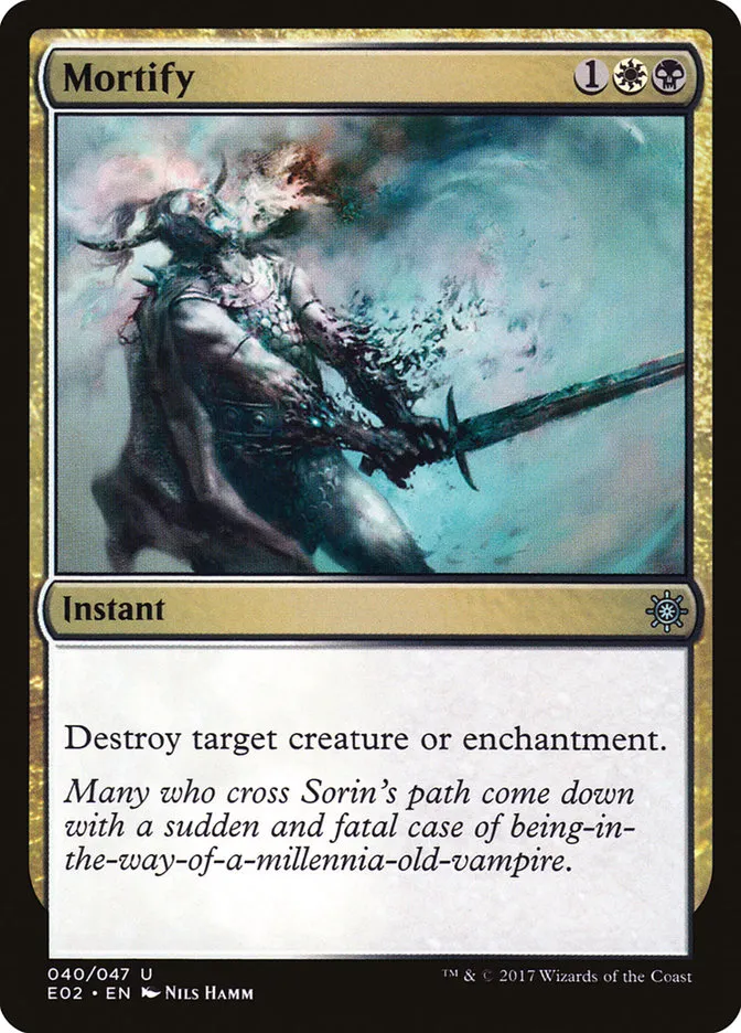 2017 Explorers of Ixalan Mortify uncommon #40 unlisted card image