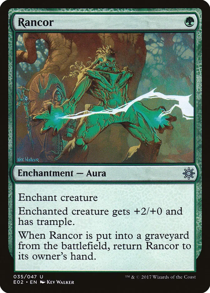 2017 Explorers of Ixalan Rancor uncommon #35 unlisted card image
