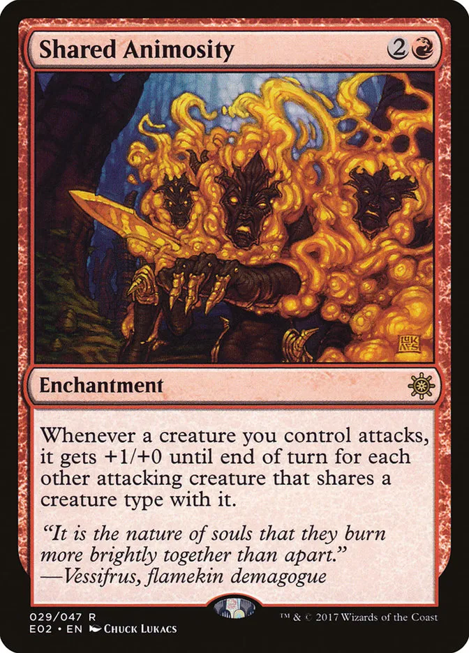 2017 Explorers of Ixalan Shared Animosity rare #29 unlisted card image