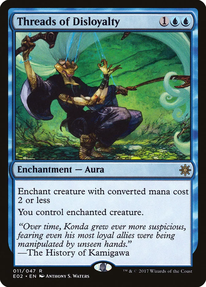 2017 Explorers of Ixalan Threads of Disloyalty rare #11 unlisted card image