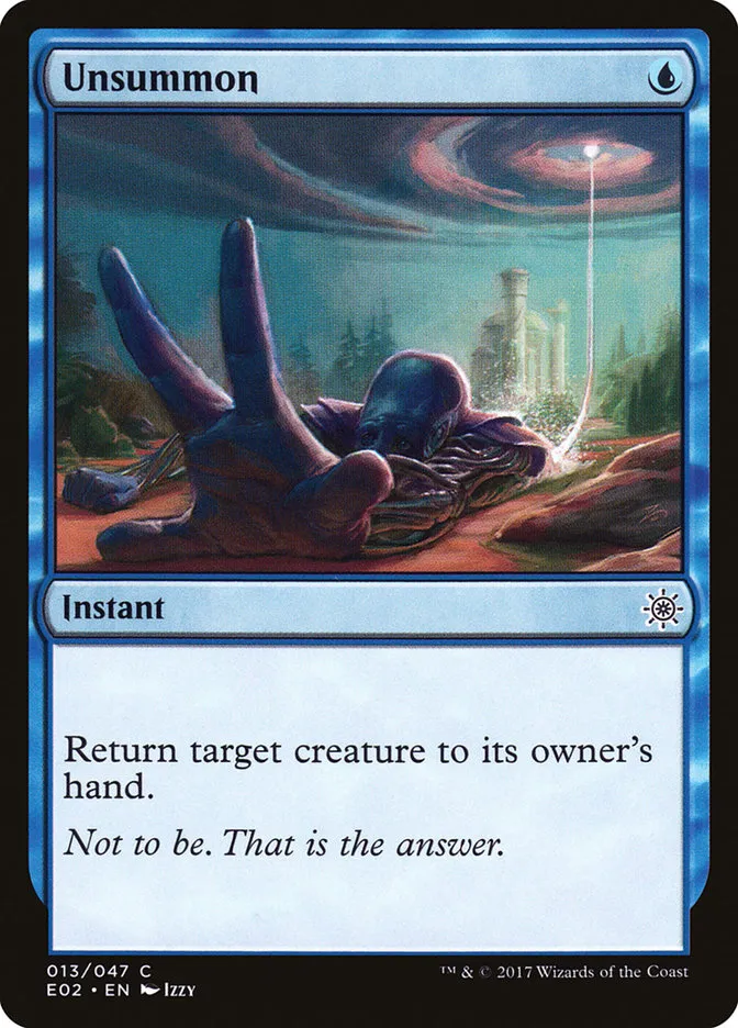 2017 Explorers of Ixalan Unsummon common #13 unlisted card image