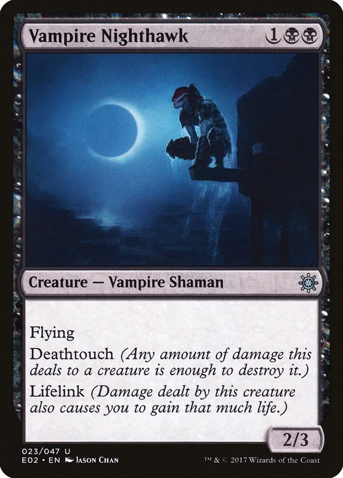2017 Explorers of Ixalan Vampire Nighthawk uncommon #23 unlisted card image