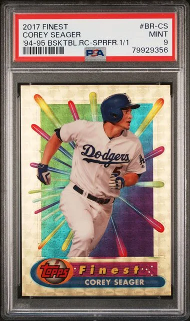 2017 Finest Corey Seager 94-95 Finest Basketball Recreates Superfractor 1/1 #BR-CS card image