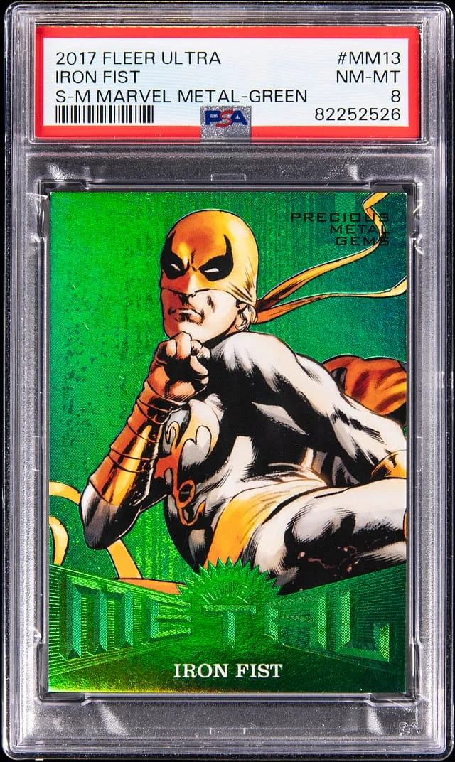 2017 Fleer Ultra Iron Fist Marvel Metal Green #MM13 card image