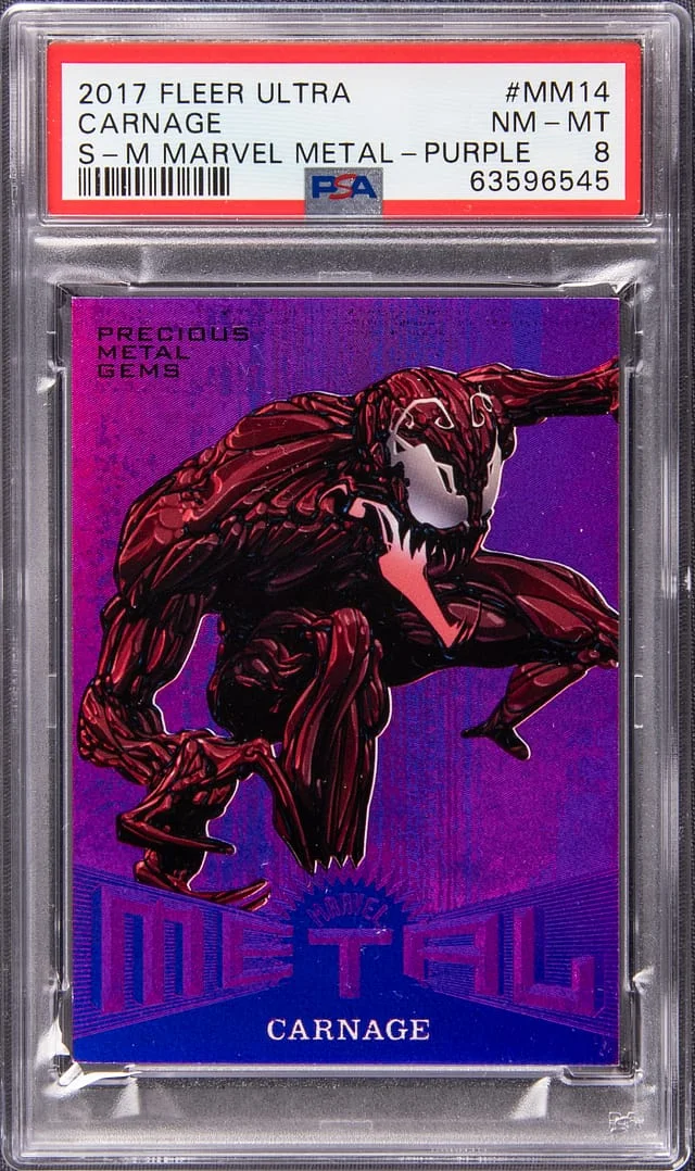 2017 Fleer Ultra Marvel Carnage Precious Metal Gems Purple #MM14 card image