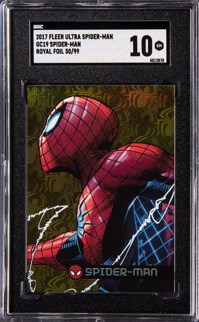2017 Fleer Ultra Marvel Spider-Man Royal Foil #GC19 card image