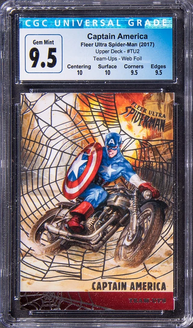 2017 Fleer Ultra Spider-Man Captain America Team Ups #TU2 card image