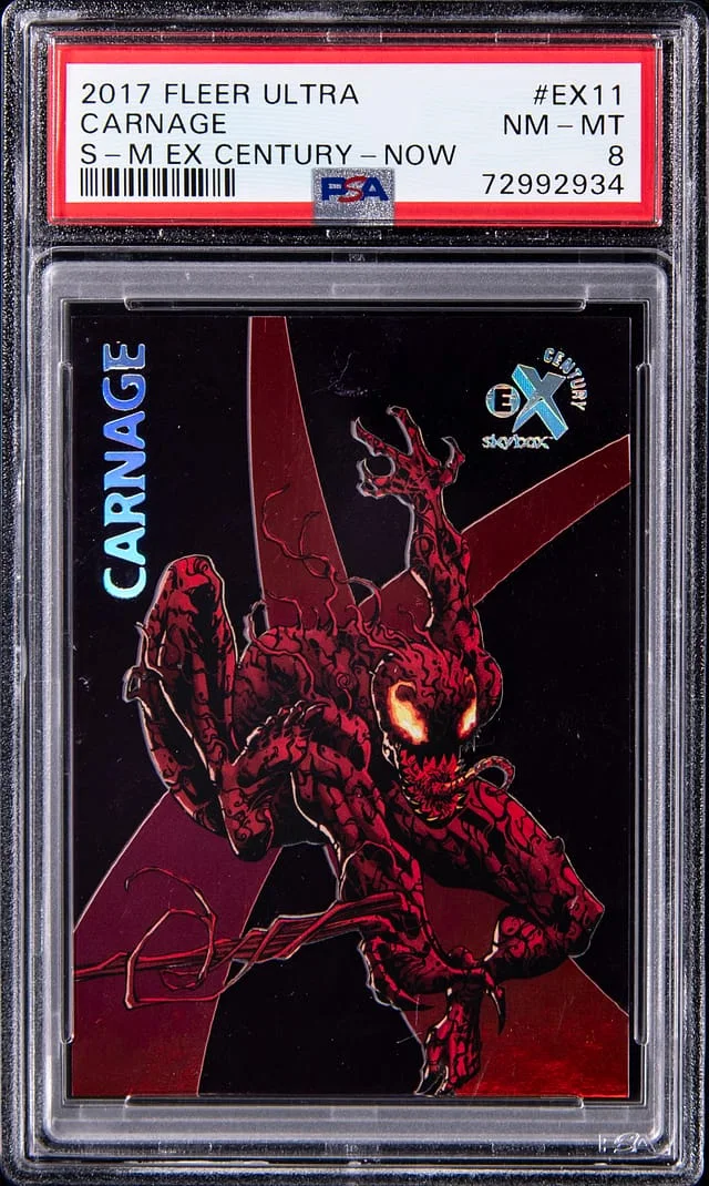 2017 Fleer Ultra Spider-Man Carnage EX Century Now #EX11 card image