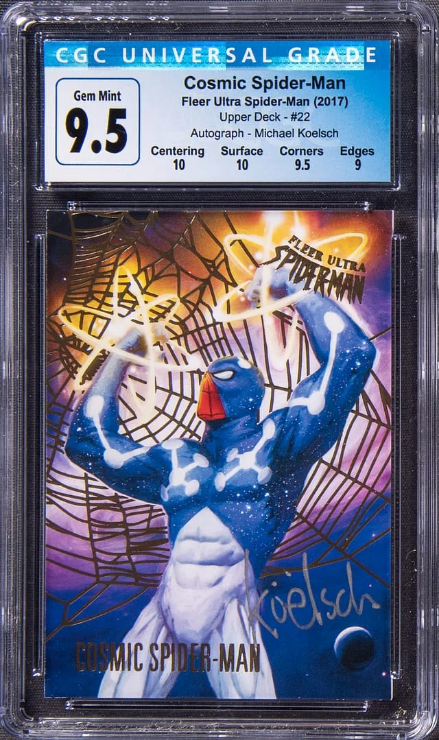 2017 Fleer Ultra Spider-Man Cosmic Spider-Man Autograph #22 card image