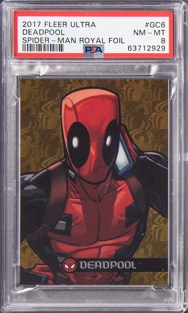 2017 Fleer Ultra Spider-Man Deadpool Royal Foil #GC6 card image