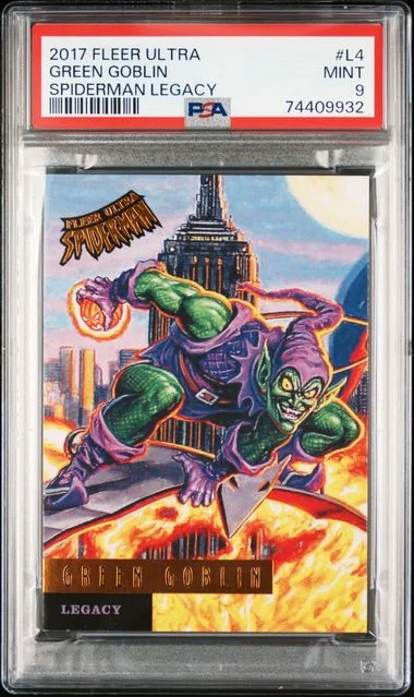 2017 Fleer Ultra Spider-Man Green Goblin Legacy #L4 card image