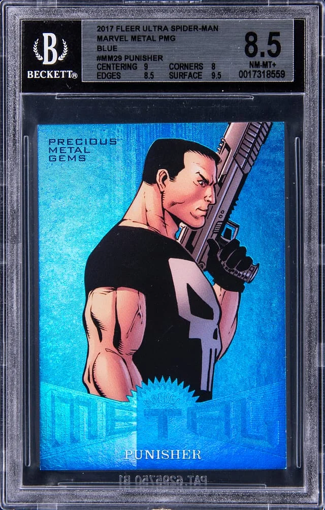 2017 Fleer Ultra Spider-Man Punisher Marvel Metals #MM29 card image