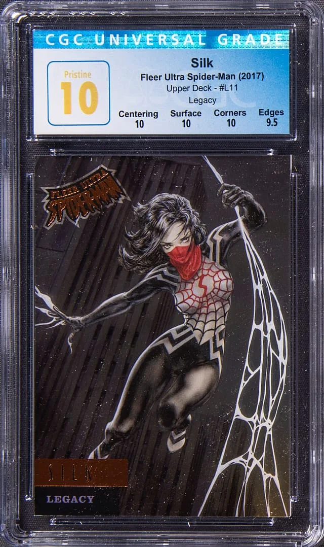2017 Fleer Ultra Spider-Man Silk Legacy #L11 card image