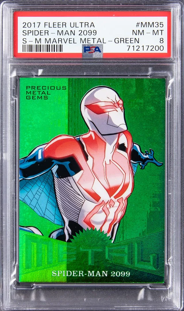 2017 Fleer Ultra Spider-Man Spider-Man 2099 Marvel Metals #Mm35 card image