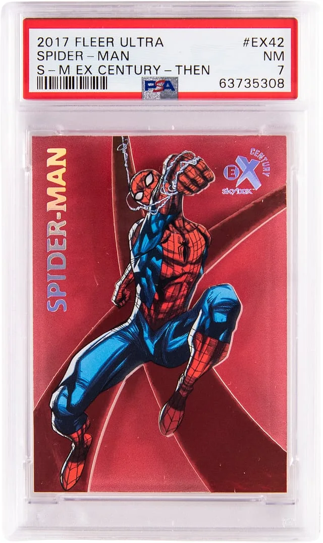 2017 Fleer Ultra Spider-Man Spider-Man EX Century Then #EX42 card image