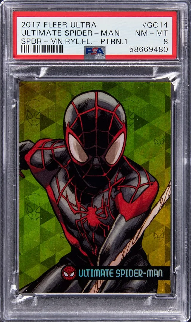 2017 Fleer Ultra Spider-Man Ultimate Spider-Man Royal Foil #GC14 card image