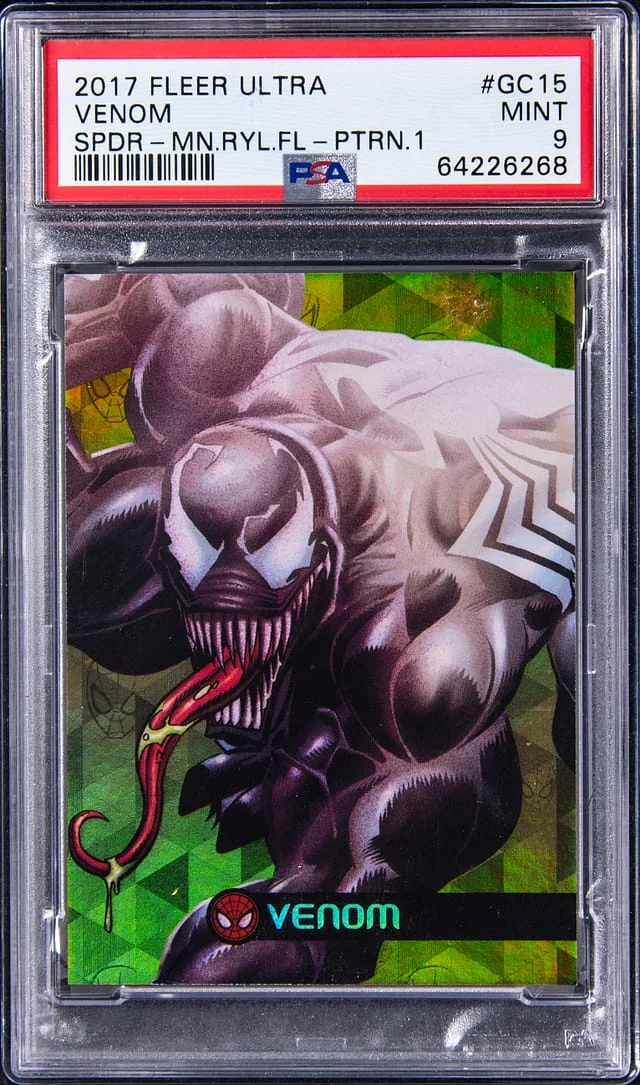 2017 Fleer Ultra Spider-Man Venom Royal Foil Pattern 1 #GC15 card image