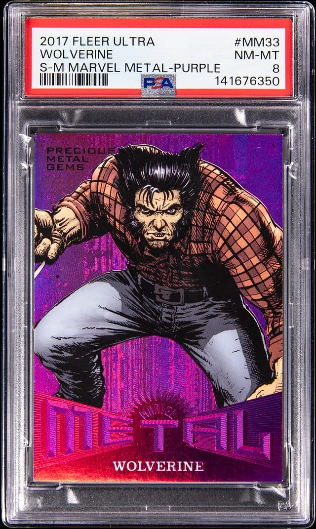 2017 Fleer Ultra Wolverine Marvel Metal Purple #MM33 card image