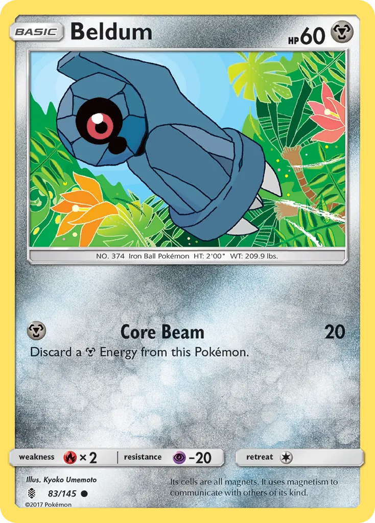 2017 Guardians Rising Beldum #083/145 Common card image