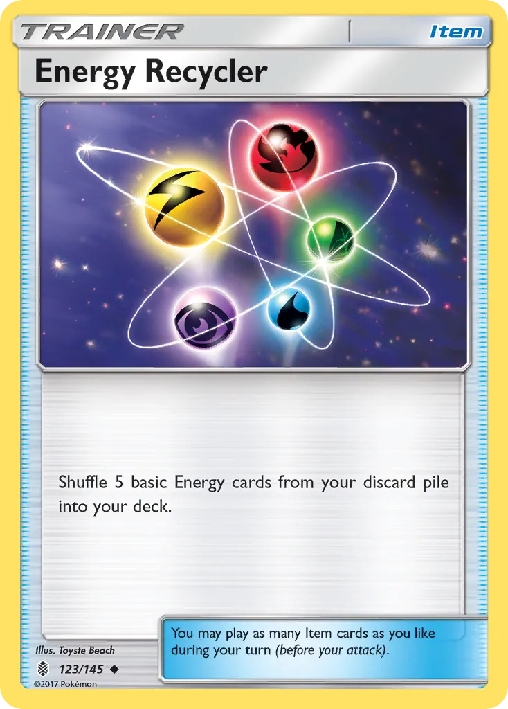 2017 Guardians Rising Energy Recycler #123/145 Uncommon card image
