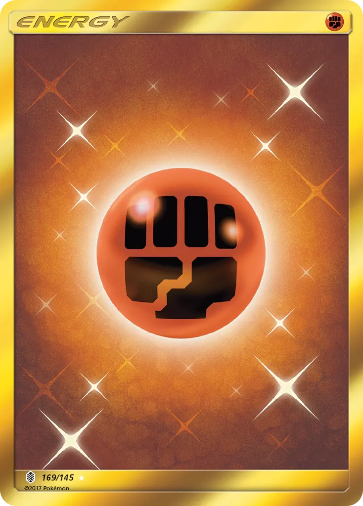 2017 Guardians Rising Fighting Energy #169/145 Rare Secret card image