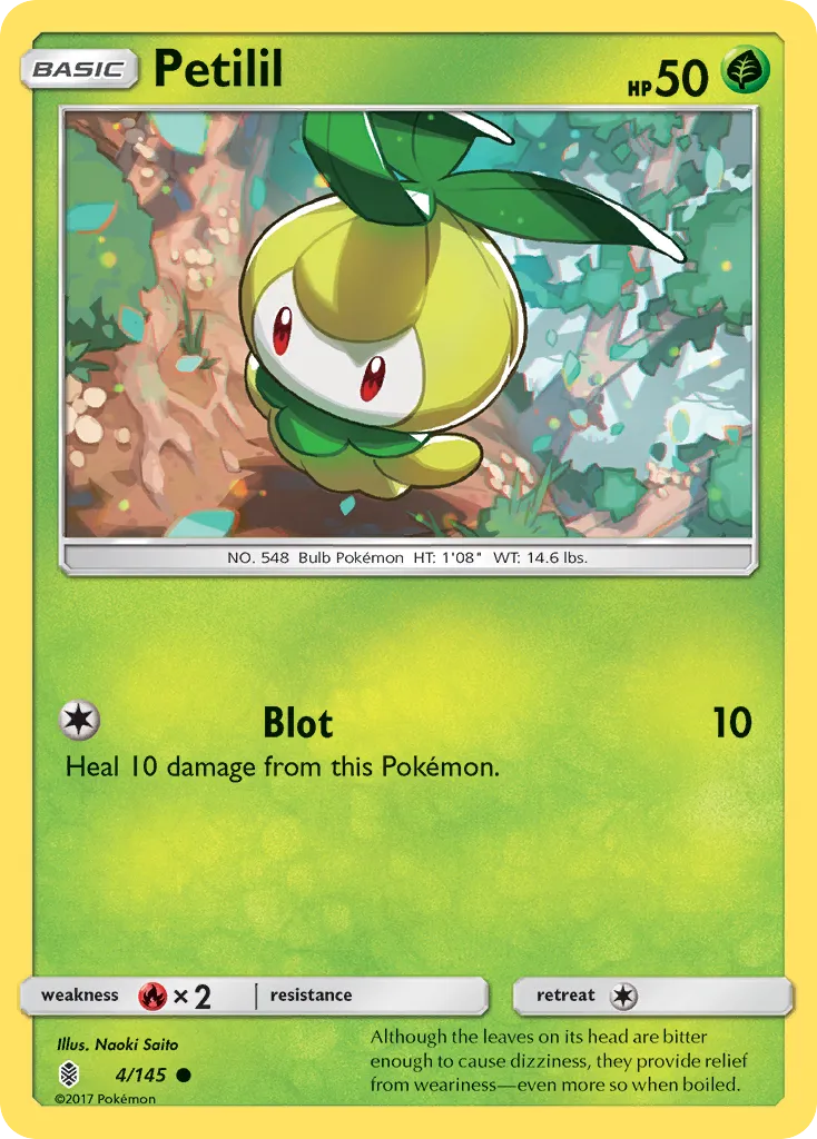 2017 Guardians Rising Petilil #004/145 Common card image