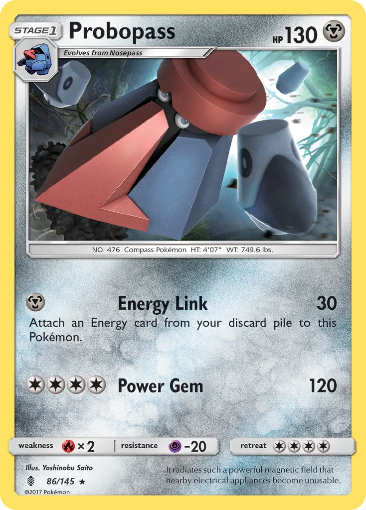 2017 Guardians Rising Probopass #086/145 Rare card image