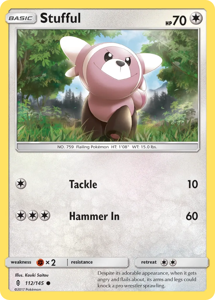 2017 Guardians Rising Stufful Common #112/145 Common card image