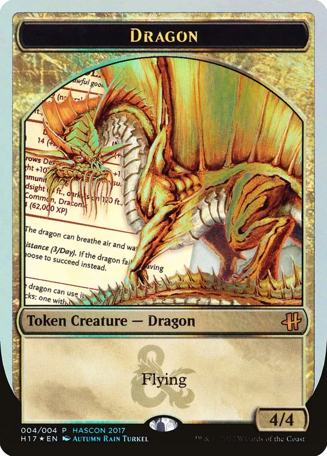 2017 HasCon 2017 Dragon mythic #4 unlisted card image