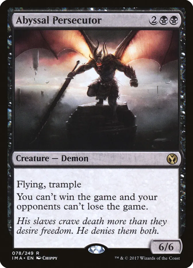 2017 Iconic Masters Abyssal Persecutor rare #78 unlisted card image