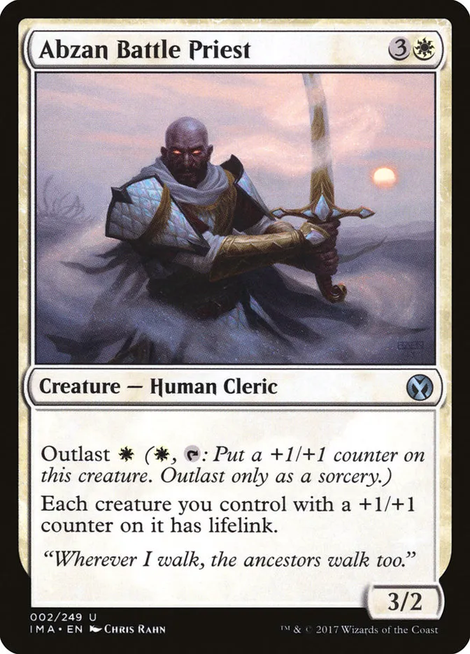 2017 Iconic Masters Abzan Battle Priest uncommon #2 unlisted card image