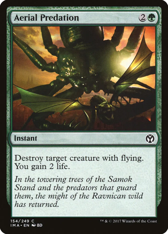 2017 Iconic Masters Aerial Predation common #154 unlisted card image