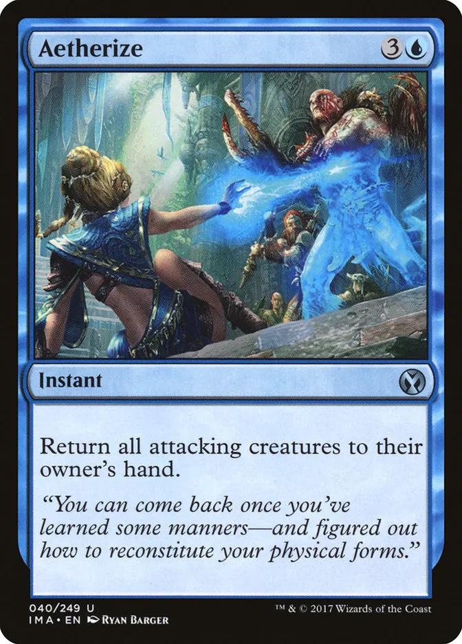 2017 Iconic Masters Aetherize uncommon #40 unlisted card image