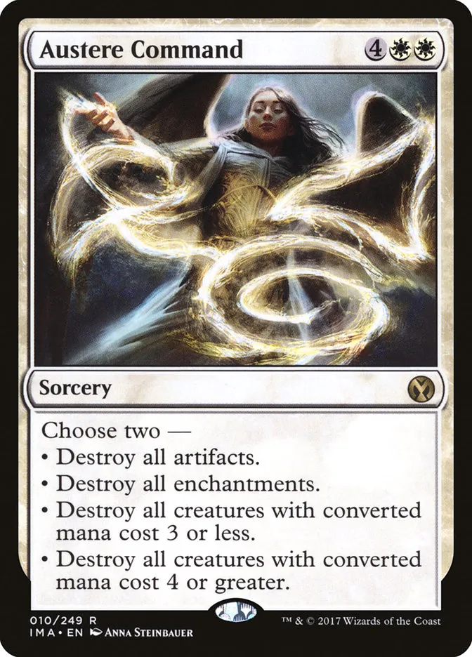 2017 Iconic Masters Austere Command rare #10 unlisted card image