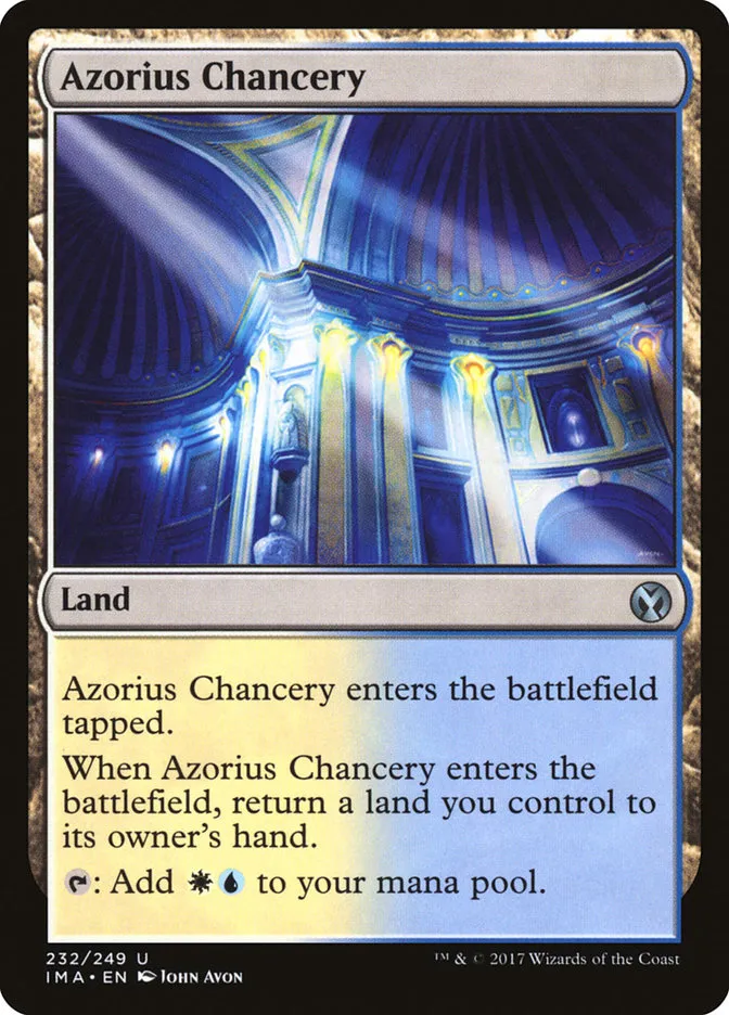 2017 Iconic Masters Azorius Chancery uncommon #232 unlisted card image