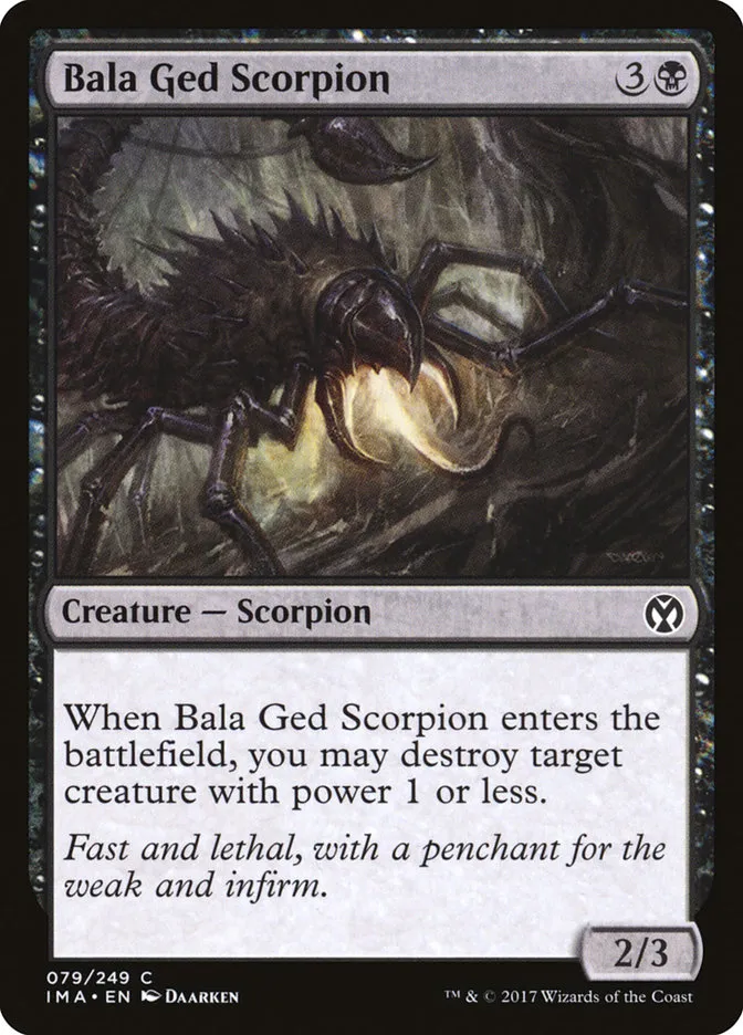 2017 Iconic Masters Bala Ged Scorpion common #79 unlisted card image