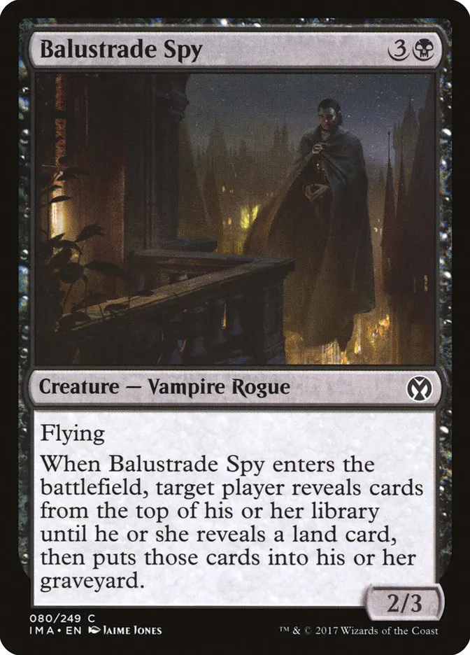 2017 Iconic Masters Balustrade Spy common #80 unlisted card image