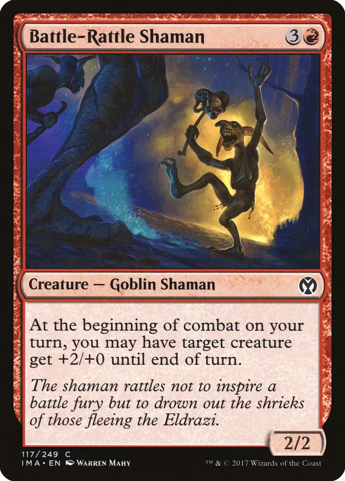 2017 Iconic Masters Battle-Rattle Shaman common #117 unlisted card image