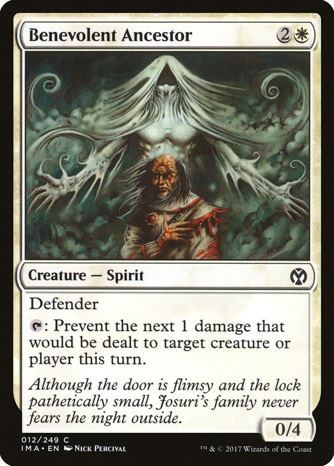2017 Iconic Masters Benevolent Ancestor common #12 unlisted card image