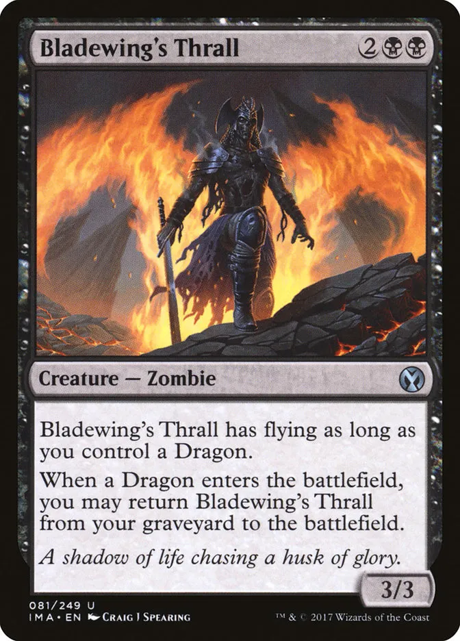2017 Iconic Masters Bladewing's Thrall uncommon #81 unlisted card image