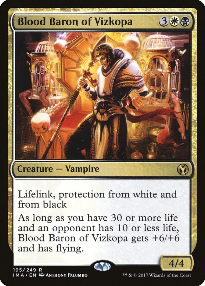 2017 Iconic Masters Blood Baron of Vizkopa rare #195 unlisted card image