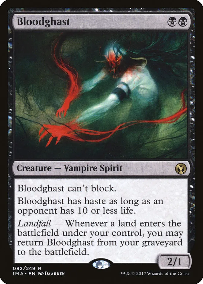 2017 Iconic Masters Bloodghast rare #82 unlisted card image