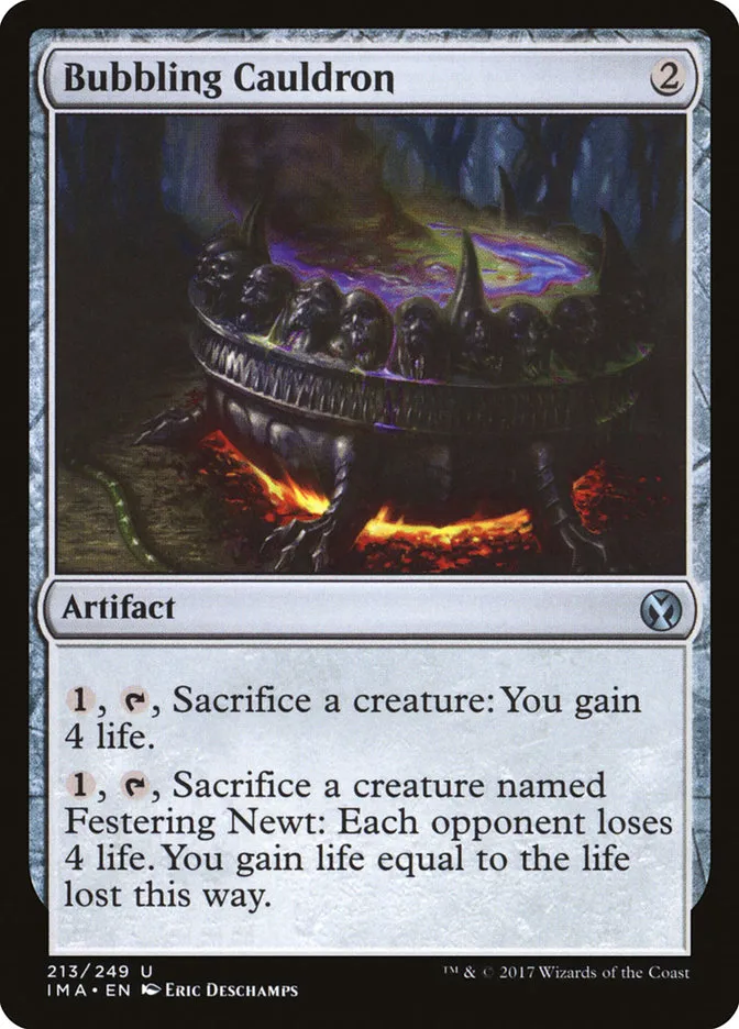 2017 Iconic Masters Bubbling Cauldron uncommon #213 unlisted card image