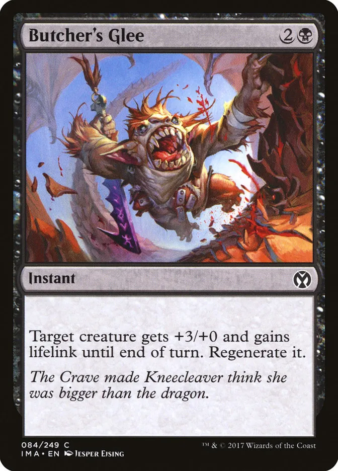 2017 Iconic Masters Butcher's Glee common #84 unlisted card image